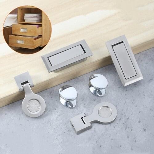 1pcs Cabinet Handles Solid Zine Alloy Drawer Door Knobs Dresser Kitchen Cupboard Invisible Pulls Wooden Furniture Accessories