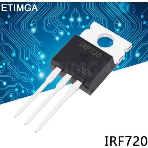 10PCS/LOT IRF720 IRF720PBF TO-220 Transistor 3.3A 400V