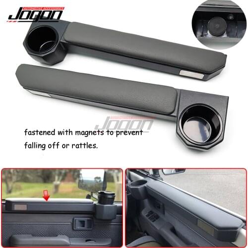 2pcs Car Door Water Box Cup Holder Organizer Tray For Toyota Land Cruiser 70 80 Pick UP LC70 LC71 LC75 LC76 LC77 LC78 LC79 FJ79