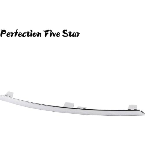 4L0807243 2ZZ For Audi Q7 2010 2011 2012 2013 2014 2015 Front Bumper Fog Light Lamp Spoiler Chrome Decor Trim Left