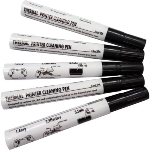 5 Pcs Thermal Printer Cleaning Pen Electronic Face Sheet Print Head Cleaning Pen 20CB