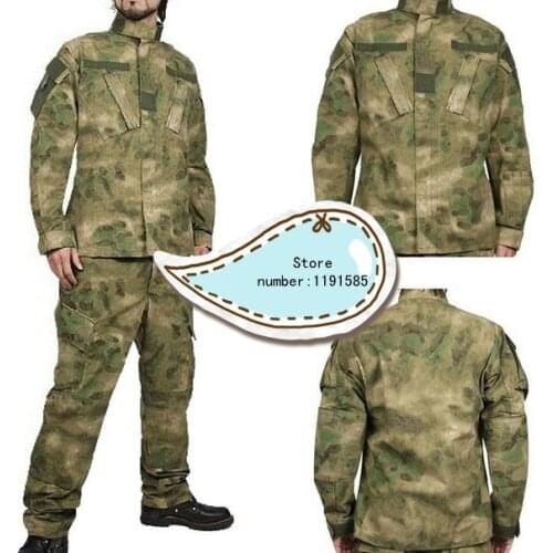 US Military BDU Camouflage Army Combat Training Uniform Coat with Pants FG ATACS