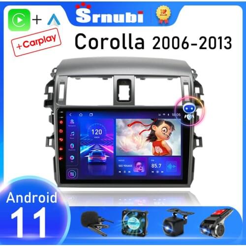 9" Android 10.0 4G 2Din 4G+64G Car Radio For Toyota Corolla E140/150 2006-2013 Multimedia Player Navigation GPS RDS Auto Stereo