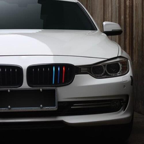Aliauto Car-Styling Front Grille Three-color Car Sticker And Decal Accessories For BMW E39 E46 X1 X3 X4 X5 X6 M1 M2 M3 M5