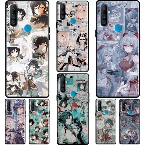 Genshin Impact Aesthetics For OPPO Realme 7 Pro 8 6 Q3 7i C3 C11 GT Case For OnePlus Nord 8T 7 8 9 Pro Phone Cover