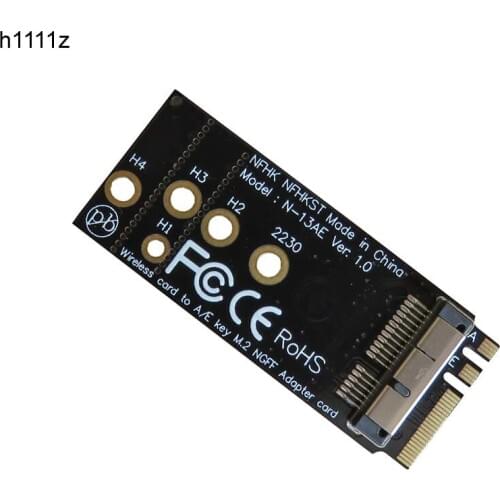 H1111Z NEW 12+6 Pin Bluetooth Wifi Wireless Card Module to NGFF M.2 A/E Key Adapter Card BCM94360CS2 BCM943224PCIEBT2 for Mac OS