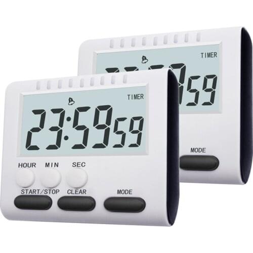 Multifunctional Kitchen Timer Alarm Clock Home Cooking Practical Supplies Cook Food Tools Kitchen Accessories 2 Colors