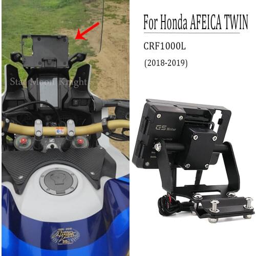 Motorcycle Stand Holder Phone Mobile Phone GPS Navigation Plate Bracket For Honda Africa Twin CRF1000L 2018-2019 CRF 1000 L