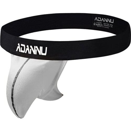 2020 ADANNU Brand Men Sexy Gay Underwear G-String Male Bikini Jockstrap Thongs Comfortable Thong Penis Pouch Cuecas Under Wear