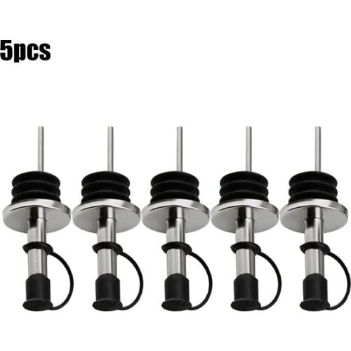 Oil Stopper Wine Bottle Stopper Olive Pourer Spout Steel Styles: A Wine