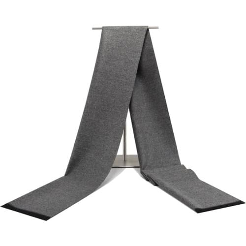 Winter bussiess tassel scarf men colorful luxury brand solid faux cashmere scarves pashmina shawl foulard echarpe hiver homme N7