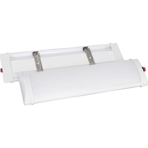 Led Tri-proof Light 12V 24V 28cm 10W Led Tube Flat Batten Light Super Brightness 3 Linear Led purifying lamp