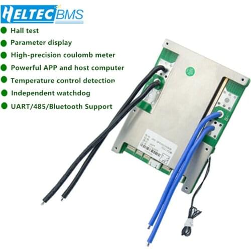Bluetooth Smart BMS 4S 60A 80A 100A 120A 3.7V 14.8VLi-ion/3.2V 12.8V Lifep04 battery protection board UART/485/CAN Bluetooth