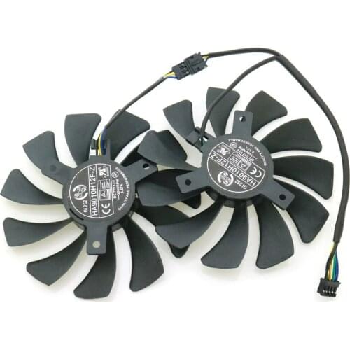 HA9010H12F-Z HA9010H12SF-Z 12V 0.57A 85mm 40*40*40mm 4Pin VGA Fan For MSI GTX1050TI GTX 1060 GTX1060 Graphics Card Cooling Fan