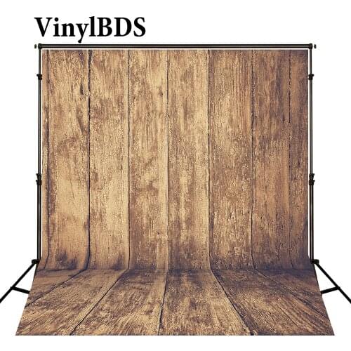VinylBDS Newborn Baby Backdrops Yellow Wood Wall Fond De Studio De Rough Wooden Floor Photography Backgrounds For Photo Studio