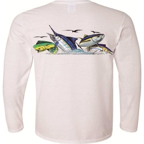 High Quality Wholesale Mens Long Sleeve Pelagic Fishing Shirt, Fishing Breathable Jersey Quick Dry Shirts For Outdoor Sports