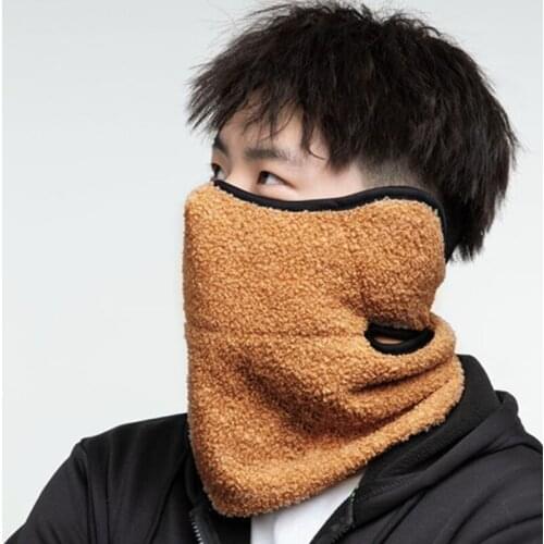 Winter Warm Windproof Bib Outdoor Sports Thick Scarf Neck and Ear Protection Multipurpose Collar Face Mask Neck Warmer Dropship