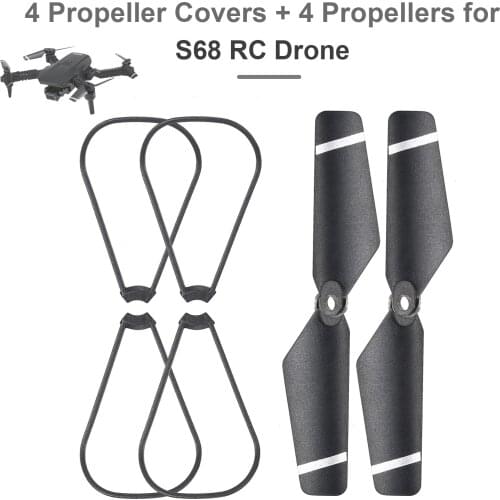4pcs Propellers Spare Blades Propeller Protector for S68 RC Drone RC Parts Accessories