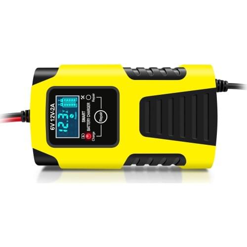 Car Battery Chargers 12V/2A 24V/2A Full Automatic Smart Battery Chargers Maintainer Portable Trickle Chargers Battery Desulfator