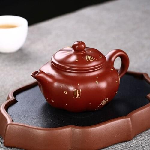 Yixing Teapot Ore Mud Dahongpao All Handmade Kung Fu Kettle Creative Teaware