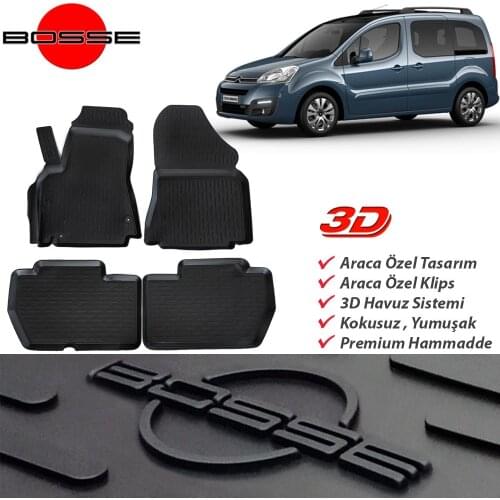 For Citroen Berlingo Mat 3D Pool 2008 2019 From BOSSE