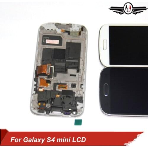 For Samsung Galaxy S4 Mini I9190 i9192 i9195 Phones LCD Display Touch Screen Digitizer Replacement with Frame