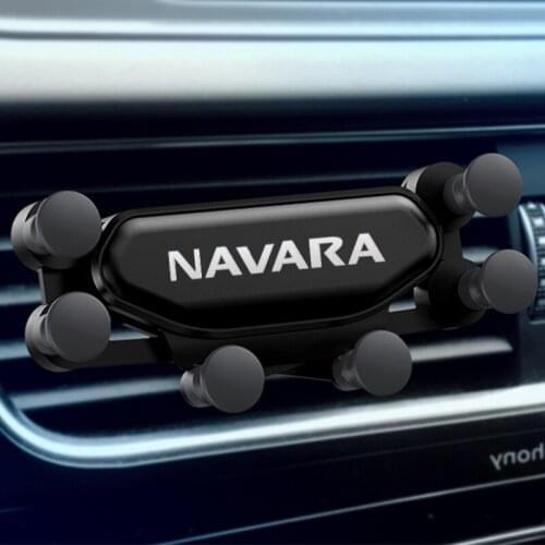 Gravity Car Mount Mobile Phone Holder Car Air Vent Clip Stand Cell phone GPS Support For Nissan NAVARA Car Accessories interior