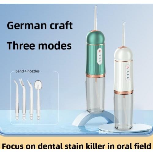 Rechargeable Portable Oral Irrigator Waterproof Tooth Cleaner Device Electric Household Water Flossing Dental 230ML Water Tank