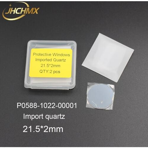 JHCHMX Precitec Laser Protective Windows Lens 21.5*2mm P0588-1022-00001 For Precitec Hans Fiber Laser Cutting Machines