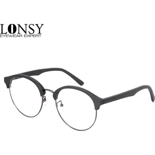 LONSY Vintage Fashion Acetate Glasses Frame Women Men Unisex Myopic Optical Eyeglasses Frames Oculos De Grau Femininos New