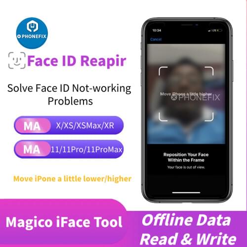 Magico IFace Dot Matrix Cable for IPhone Face ID Not Available Fix X-11Pro Max Dot Matrix Face ID Higher Lower Repair Flex Cable