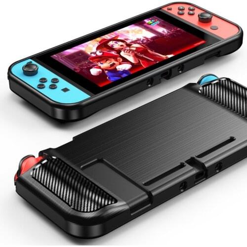 Nintend Switch Soft Drawing Process Full Protective Case Cover Shell For Nitendo Switch Console Handle Grip Holder W/ Key Button