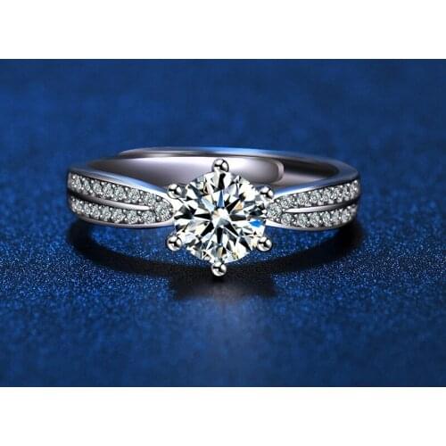 2021 New Men and Women Engagement Rings Couple Wedding Resizable Rings Diamond Ring Fashion Luxury Lady Jewelry