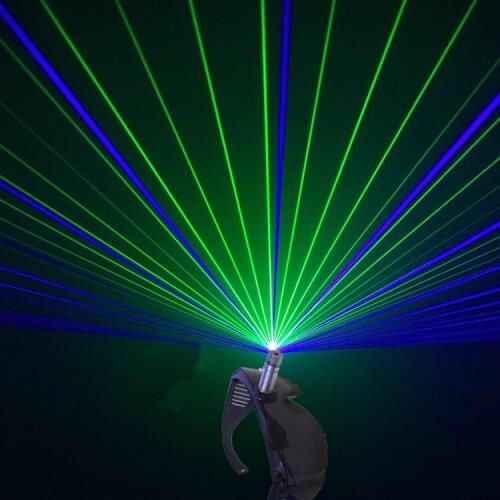 New Design GB Laser Glasses With 2 Pcs Lasers(Green+Blue) For Halloween Laserman Glasses Stage Laser Show Party Supplies