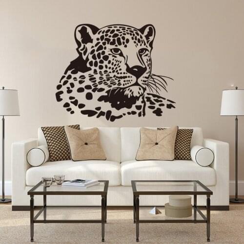 New Design cheetah Wall Art Decal Decoration Fashion Sticker For Kids Rooms Decoration Wall Art MURAL Drop Shipping