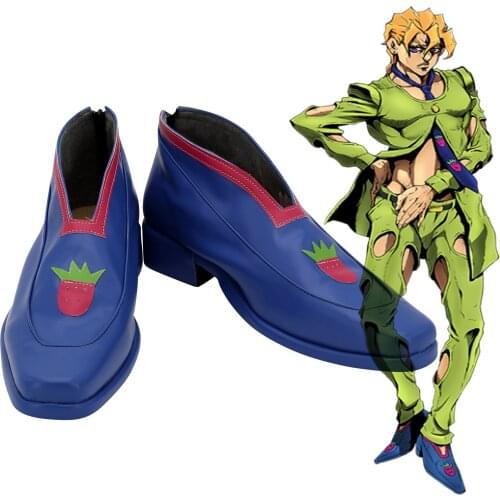 Anime JOJOS BIZARRE ADVENTURE Golden Wind Pannacotta Fugo Cosplay Shoes Cosplay Custom Made Boots