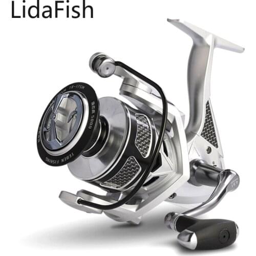 Lidafish HAILAOHU Series All Metal Spinning Fishing Reel 5.2:1 4.9:1 Max Drag Power 20KG Freshwater and Saltwater Fishing Coil