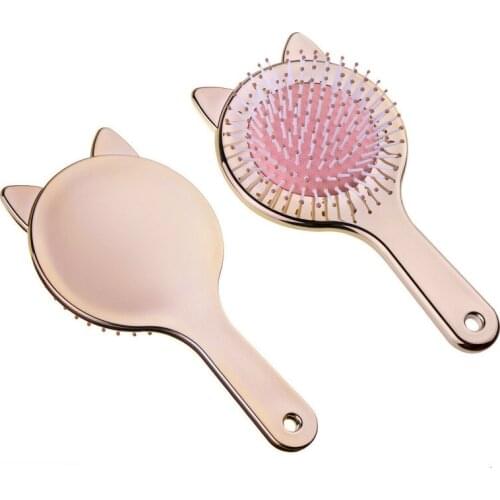 Magic Handle Detangling Comb Anti-static Hair Brush Comb Shower Electroplate Detangling Massage Tangle Combs Hair Styling Tool