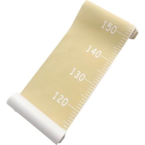 Durable Growth Chart Removable Wood Nordic Style Solid Color Height Measurement Ruler for Living Room Bedroom Wall Stickers