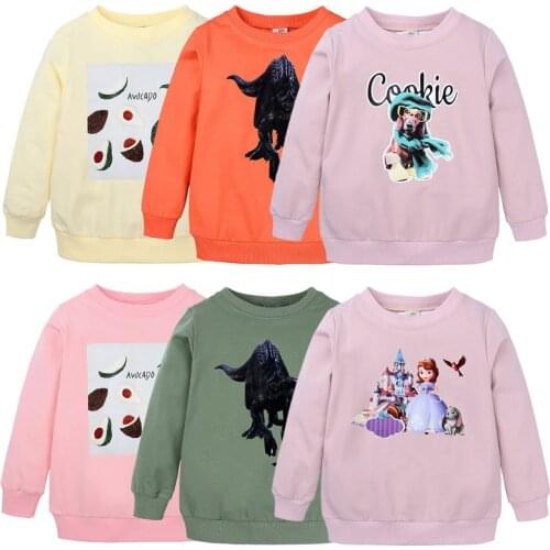 2020 Boys Girls Hoodies Cartoon Winter Outwear Children Sweatshirts for Kids Clothes Long Sleeve Baby Boy Cotton T-Shirts 2-7Y