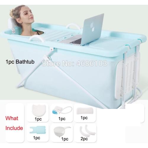 Lengthen bathtub Large size adult portable bathtub Straight leg bathtub folding Food grade non-toxic Soft material