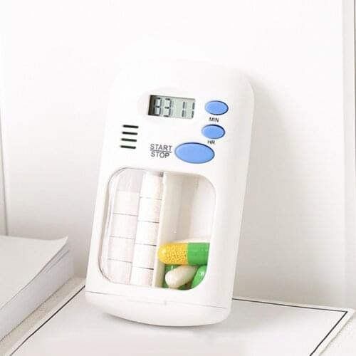 NEW Portable Pills Reminder Medicine Alarm Timer Electronic Box Case Organizer dropshipping