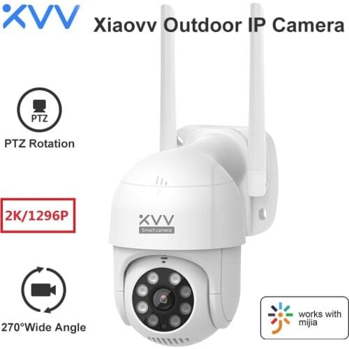 Xiaovv B7 Smart Outdoor Camera 1080P HD 360 WiFi Webcam V380 APP IP66 ONVIF Human Motion Track Security Surveillance IP Home Cam
