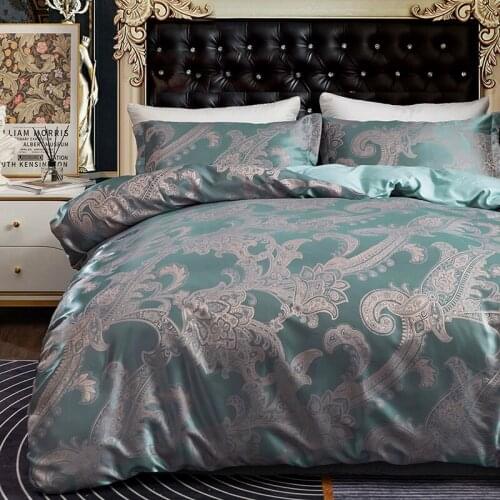 Jacquard Bedding Set Duvet Cover For Home Twin Size Double Pillowcase King Luxury Euro Bedspread 135 Couple Quilt Single Textile