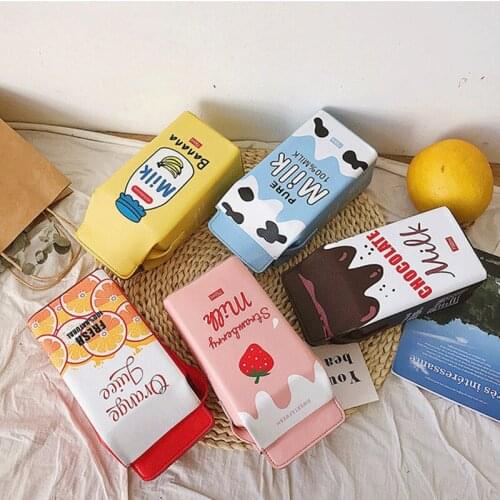 2021 New Stylish Mini Box Phone Pocket Bag Female Cute PU Leather Shoulder Bag Popular Color Contrast Crossbody Bag For Girl