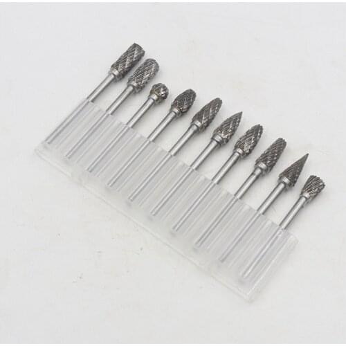 3*6mm Metal Drawing Tungsten Carbide Milling Cutter Rotary Tool Burr CNC Engraving Abrasive Tools Metalworking Milling Polishing