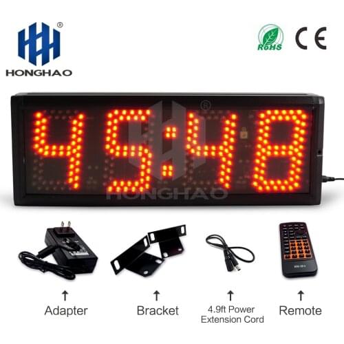5 inch 4 digits red high brightness led panel Display Countdown Timer Honghao countdown clock