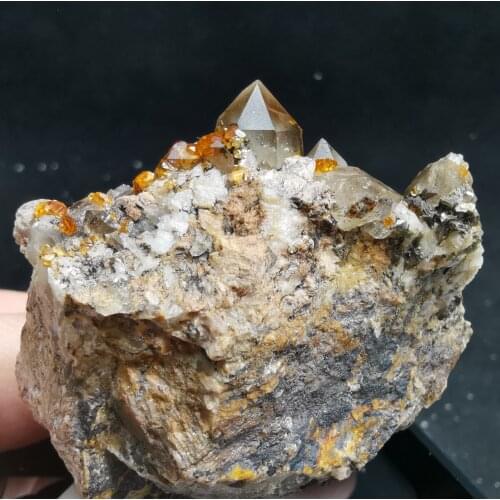 85.9gNatural high quality garnet crystal mineral energy healing round vein teaching stone home decoration collection ornaments