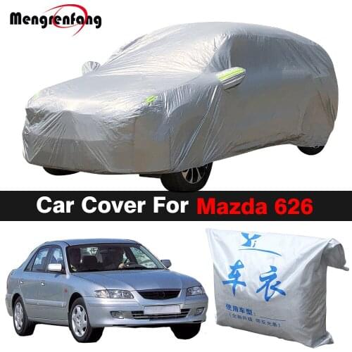 Car Cover Auto Outdoor Anti-UV Sun Shade Rain Snow Protection Cover Dust Proof For Mazda 626 SW Sedan Hatchback