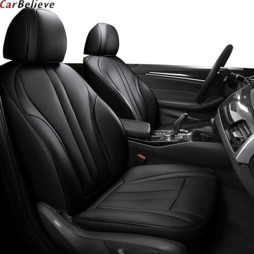 Car Believe Genuine leather seat cover For mitsubishi outlander xl 3 asx pajero sport lancer 9 accessories covers for car
